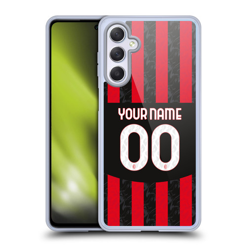 Custom Customised Personalised AC Milan 2024/25 Kit Home Soft Gel Case for Samsung Galaxy M54 5G
