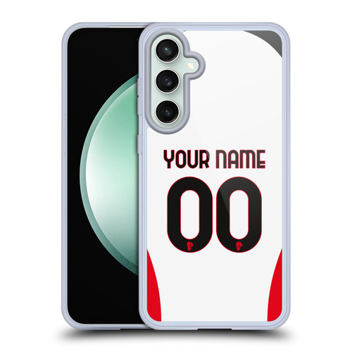 Custom Customised Personalised AC Milan 2024/25 Kit Away Soft Gel Case for Samsung Galaxy S23 FE 5G