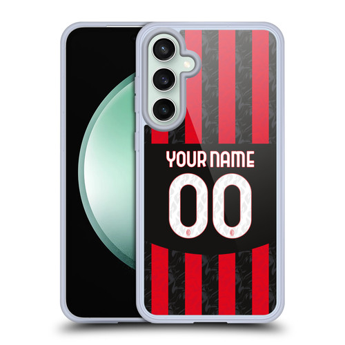 Custom Customised Personalised AC Milan 2024/25 Kit Home Soft Gel Case for Samsung Galaxy S23 FE 5G