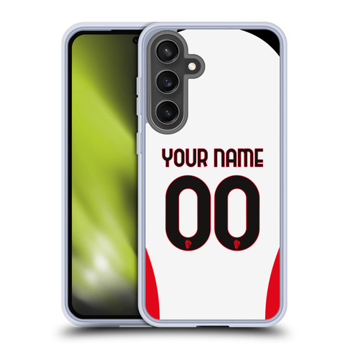 Custom Customised Personalised AC Milan 2024/25 Kit Away Soft Gel Case for Samsung Galaxy S24 FE