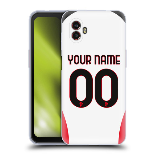 Custom Customised Personalised AC Milan 2024/25 Kit Away Soft Gel Case for Samsung Galaxy Xcover6 Pro/Pro2