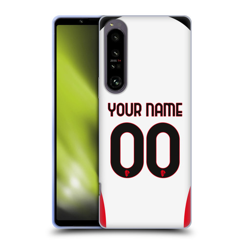 Custom Customised Personalised AC Milan 2024/25 Kit Away Soft Gel Case for Sony Xperia 1 IV