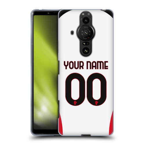 Custom Customised Personalised AC Milan 2024/25 Kit Away Soft Gel Case for Sony Xperia Pro-I