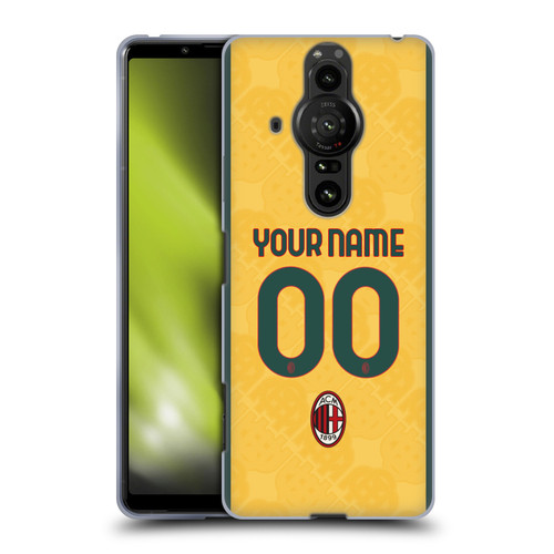 Custom Customised Personalised AC Milan 2024/25 Kit Third Soft Gel Case for Sony Xperia Pro-I