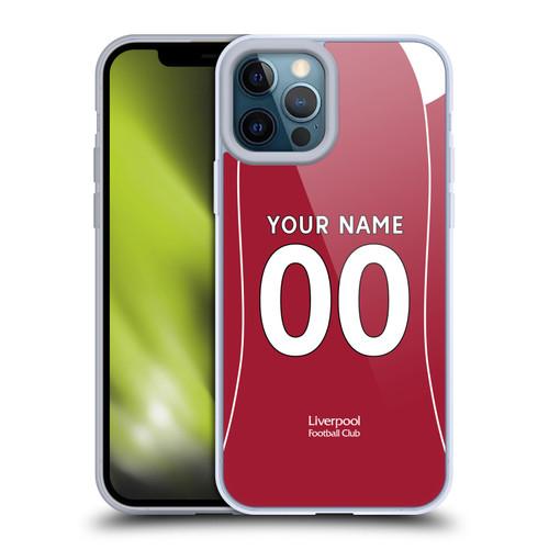 Custom Customised Personalised Liverpool Football Club 2025/26 Kit Home Soft Gel Case for Apple iPhone 12 Pro Max