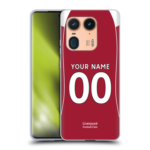 Custom Customised Personalised Liverpool Football Club 2025/26 Kit Home Soft Gel Case for Motorola Edge 50 Ultra/X50 Ultra
