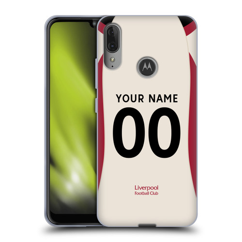 Custom Customised Personalised Liverpool Football Club 2025/26 Kit Away Soft Gel Case for Motorola Moto E6 Plus