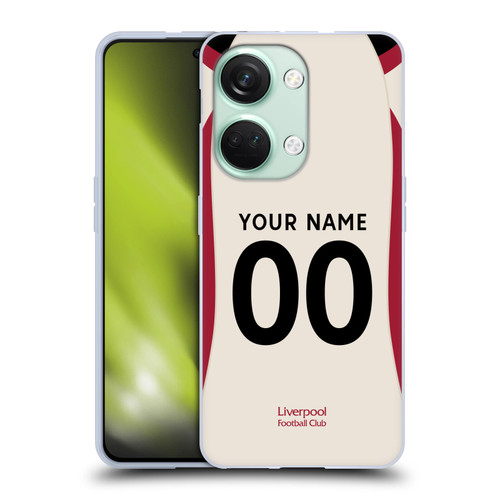 Custom Customised Personalised Liverpool Football Club 2025/26 Kit Away Soft Gel Case for OnePlus Nord 3 5G