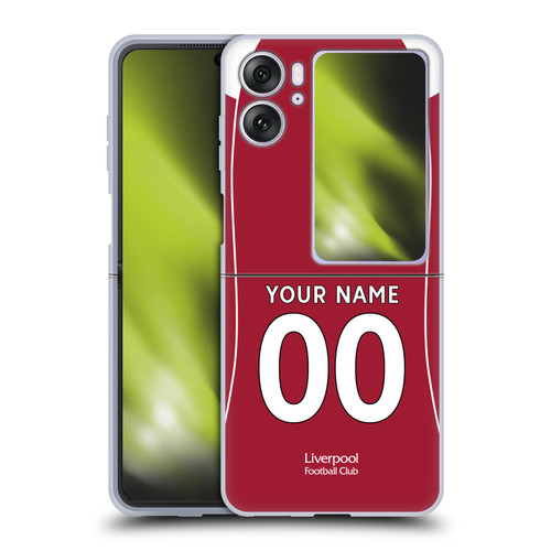Custom Customised Personalised Liverpool Football Club 2025/26 Kit Home Soft Gel Case for OPPO Find N2 Flip