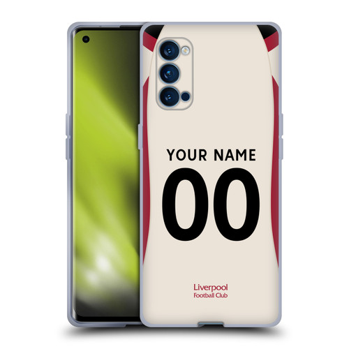 Custom Customised Personalised Liverpool Football Club 2025/26 Kit Away Soft Gel Case for OPPO Reno 4 Pro 5G Custom Customised Personalised Liverpool Football Club 2025/26 Kit Away Soft Gel Case for OPPO Reno 4 Pro 5G