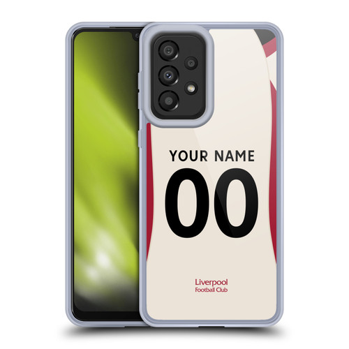 Custom Customised Personalised Liverpool Football Club 2025/26 Kit Away Soft Gel Case for Samsung Galaxy A33 5G (2022)