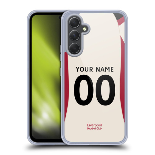 Custom Customised Personalised Liverpool Football Club 2025/26 Kit Away Soft Gel Case for Samsung Galaxy A54 5G