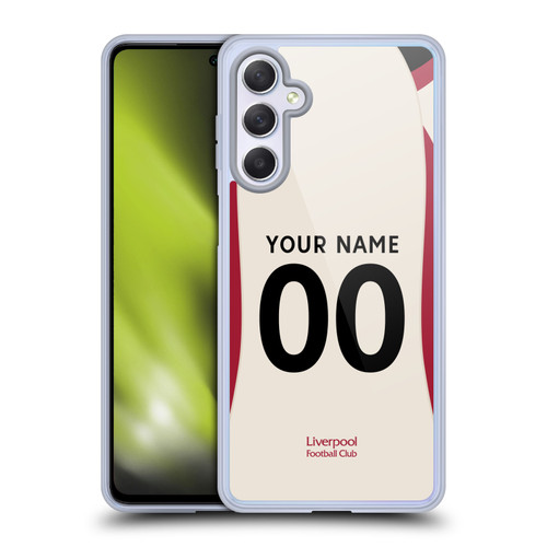 Custom Customised Personalised Liverpool Football Club 2025/26 Kit Away Soft Gel Case for Samsung Galaxy M54 5G