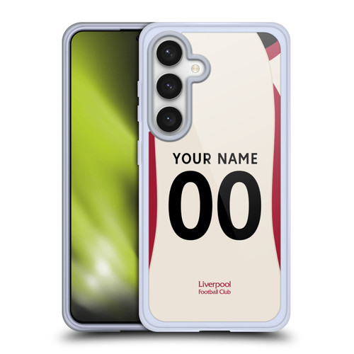 Custom Customised Personalised Liverpool Football Club 2025/26 Kit Away Soft Gel Case for Samsung Galaxy S24 5G
