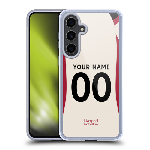 Custom Customised Personalised Liverpool Football Club 2025/26 Kit Away Soft Gel Case for Samsung Galaxy S24+ 5G