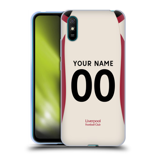 Custom Customised Personalised Liverpool Football Club 2025/26 Kit Away Soft Gel Case for Xiaomi Redmi 9A / Redmi 9AT