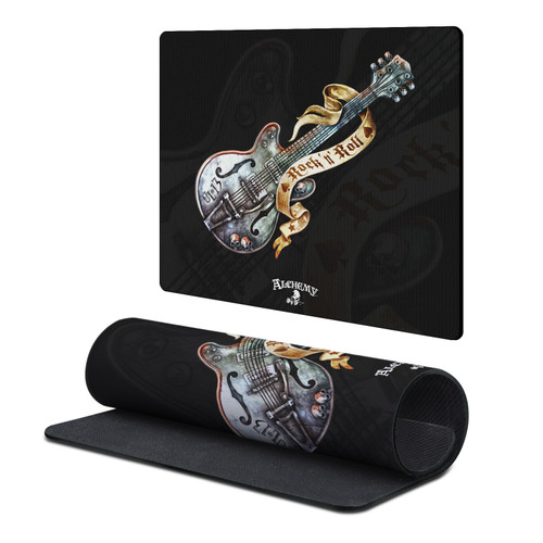 Alchemy Gothic Gothic Art Rock'it 56 Guitar Gaming Office Desk PC Keyboard Mouse Mat Pad 9.84 x 11.81 x 0.12 inches (250 x 300 mm) - S