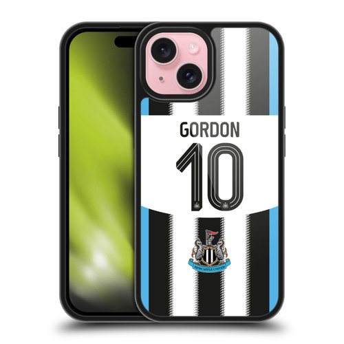 Newcastle United Football Club 2025/26 Players Home Kit 1st Group Anthony Gordon Gel Armour Case For Apple iPhone 15 Newcastle United Football Club 2025/26 Players Home Kit 1st Group Anthony Gordon Gel Armour Case For Apple iPhone 15