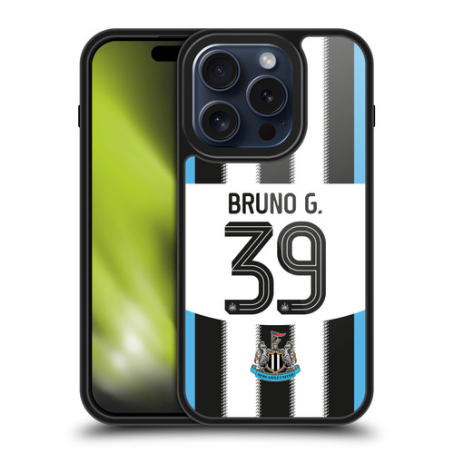 Newcastle United Football Club 2025/26 Players Home Kit 1st Group Bruno Guimarães Gel Armour Case For Apple iPhone 15 Pro Newcastle United Football Club 2025/26 Players Home Kit 1st Group Bruno Guimarães Gel Armour Case For Apple iPhone 15 Pro