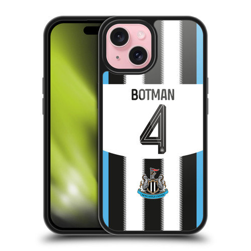 Newcastle United Football Club 2025/26 Players Home Kit 2nd Group Sven Botman Gel Armour Case For Apple iPhone 15