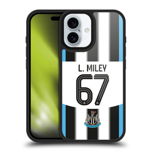 Newcastle United Football Club 2025/26 Players Home Kit 2nd Group Lewis Miley Gel Armour Case For Apple iPhone 16 Newcastle United Football Club 2025/26 Players Home Kit 2nd Group Lewis Miley Gel Armour Case For Apple iPhone 16