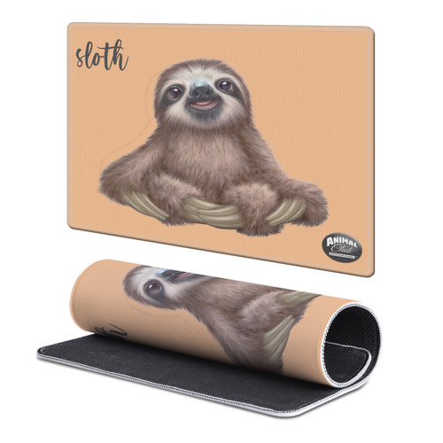 Animal Club International Faces Sloth Gaming Office Desk PC Keyboard Mouse Mat Pad - S Animal Club International Faces Sloth Gaming Office Desk PC Keyboard Mouse Mat Pad - S