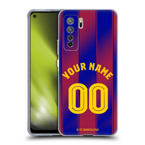 Custom Customised Personalised FC Barcelona 2025/26 Kit Home Soft Gel Case for Huawei Nova 7 SE/P40 Lite 5G