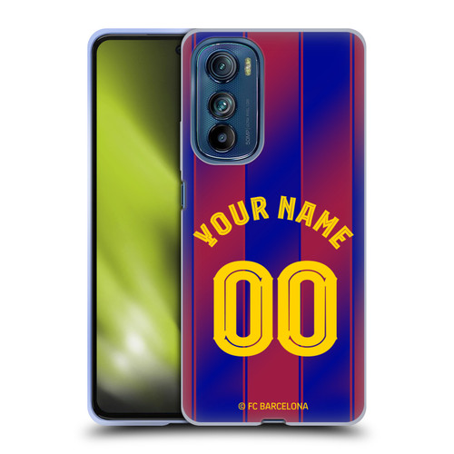 Custom Customised Personalised FC Barcelona 2025/26 Kit Home Soft Gel Case for Motorola Edge 30