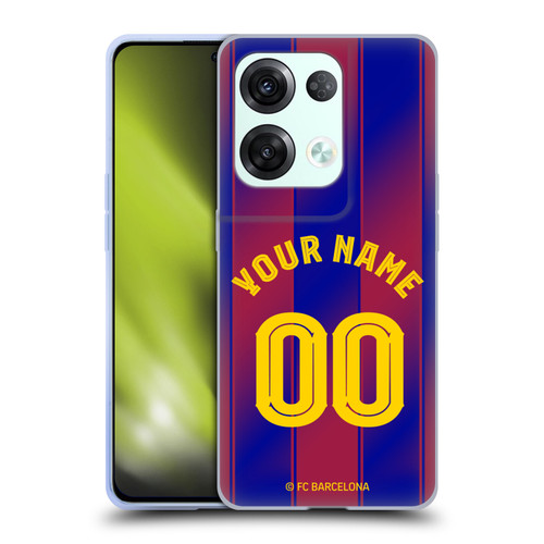 Custom Customised Personalised FC Barcelona 2025/26 Kit Home Soft Gel Case for OPPO Reno8 Pro