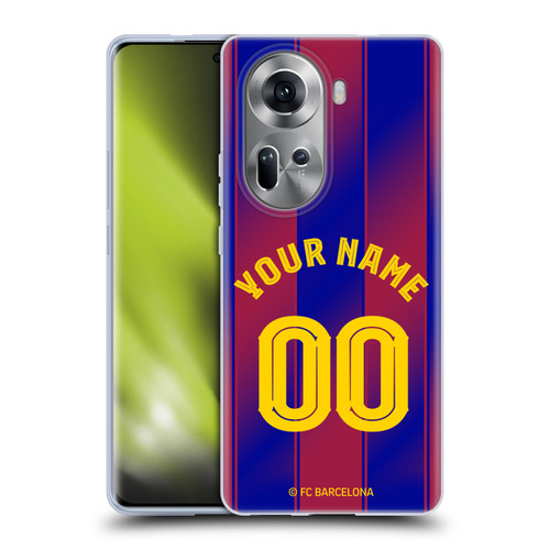 Custom Customised Personalised FC Barcelona 2025/26 Kit Home Soft Gel Case for OPPO Reno11