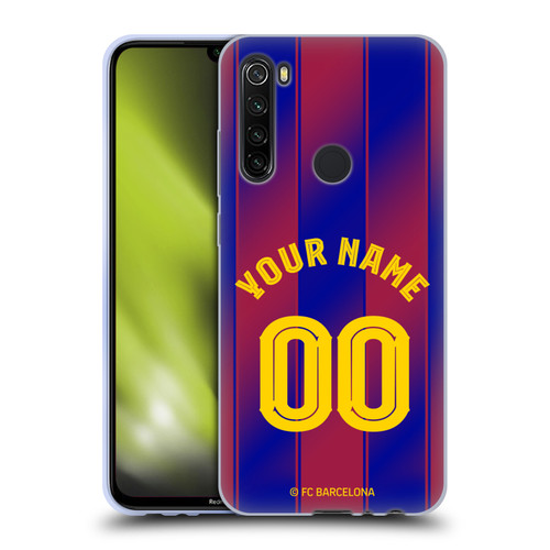 Custom Customised Personalised FC Barcelona 2025/26 Kit Home Soft Gel Case for Xiaomi Redmi Note 8T