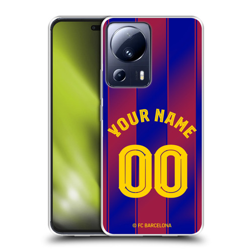 Custom Customised Personalised FC Barcelona 2025/26 Kit Home Soft Gel Case for Xiaomi 13 Lite 5G
