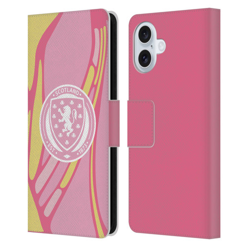 Scotland National Football Team 2025 Women's Kit Away Leather Book Wallet Case Cover For Apple iPhone 16 Plus