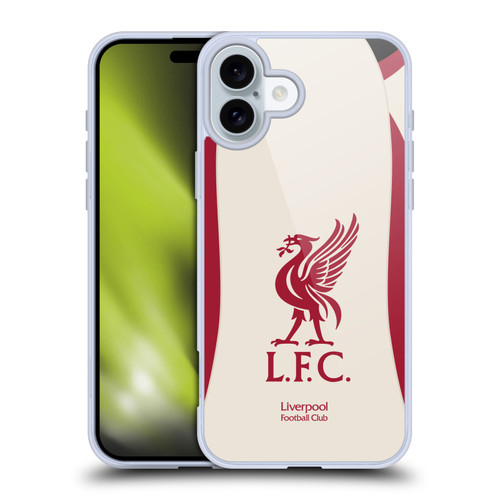 Liverpool Football Club 2025/26 Kit Away Soft Gel Case for Apple iPhone 16 Plus Liverpool Football Club 2025/26 Kit Away Soft Gel Case for Apple iPhone 16 Plus