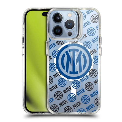 Fc Internazionale Milano Logo Icon Crest Pattern SHOCKPROOF BUMPER CASE COMPATIBLE WITH Apple iPhone 13 Pro & MAGSAFE