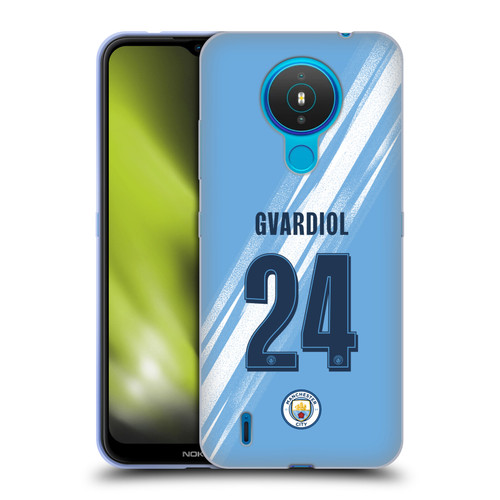 Manchester City Man City FC 2025/26 Players Home Kit 1st Group Joško Gvardiol Soft Gel Case for Nokia 1.4