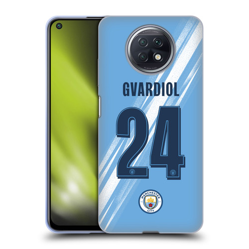 Manchester City Man City FC 2025/26 Players Home Kit 1st Group Joško Gvardiol Soft Gel Case for Xiaomi Redmi Note 9T 5G