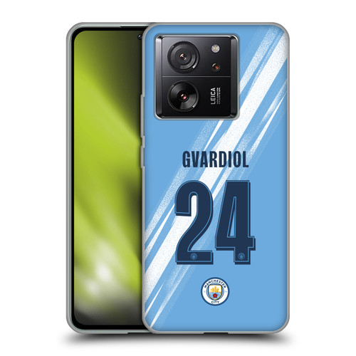Manchester City Man City FC 2025/26 Players Home Kit 1st Group Joško Gvardiol Soft Gel Case for Xiaomi 13T 5G / 13T Pro 5G