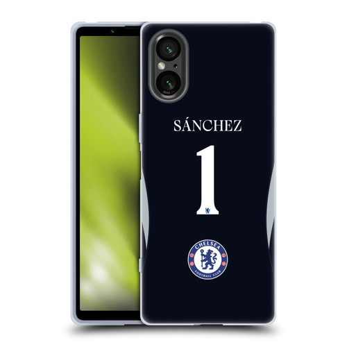 Chelsea Football Club 2025/26 Players Home Kit 1st Group Robert Sánchez Soft Gel Case for Sony Xperia 5 V 5G Chelsea Football Club 2025/26 Players Home Kit 1st Group Robert Sánchez Soft Gel Case for Sony Xperia 5 V 5G