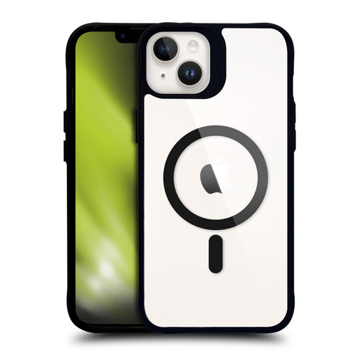 Head Case Designs Black Shockproof Bumper Case For iPhone 14 Plus/MagSafe