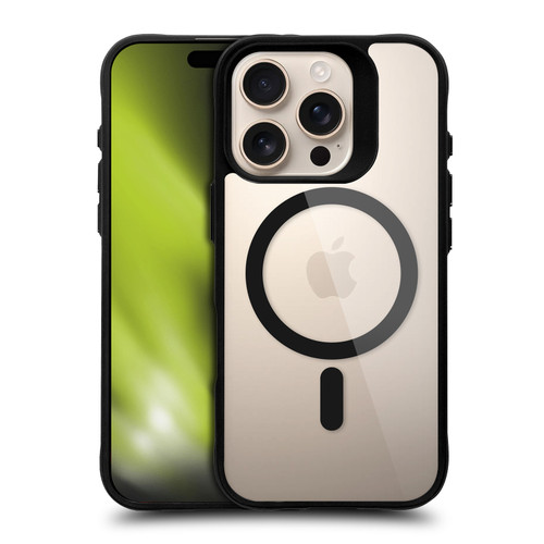 Head Case Designs Black Shockproof Bumper Case For Apple iPhone 16 Pro/MagSafe