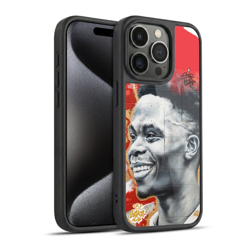 Arsenal FC Graffiti Art Saka Mural Gel Armour Case For Apple iPhone 15 Pro