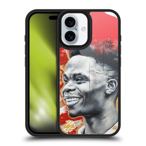 Arsenal FC Graffiti Art Saka Mural Gel Armour Case For Apple iPhone 16