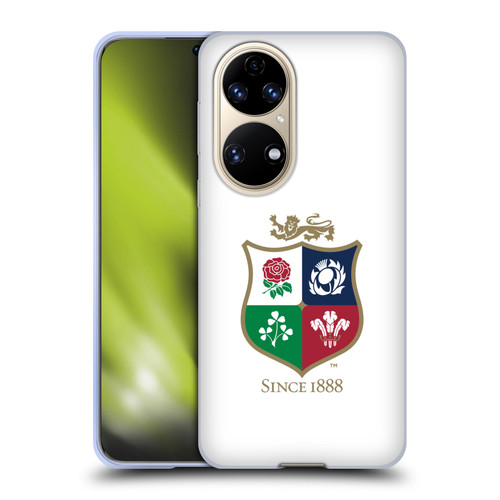 British and Irish Lions Badge White Soft Gel Case for Huawei P50