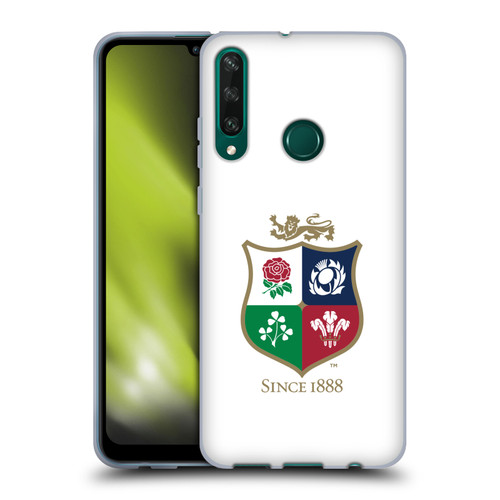 British and Irish Lions Badge White Soft Gel Case for Huawei Y6p