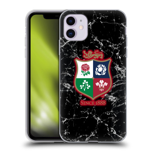 British and Irish Lions Badge Marble Soft Gel Case for Apple iPhone 11
