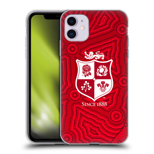 British and Irish Lions Badge Patterns Soft Gel Case for Apple iPhone 11
