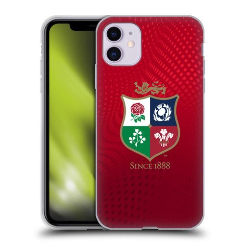British and Irish Lions Badge Textured Soft Gel Case for Apple iPhone 11