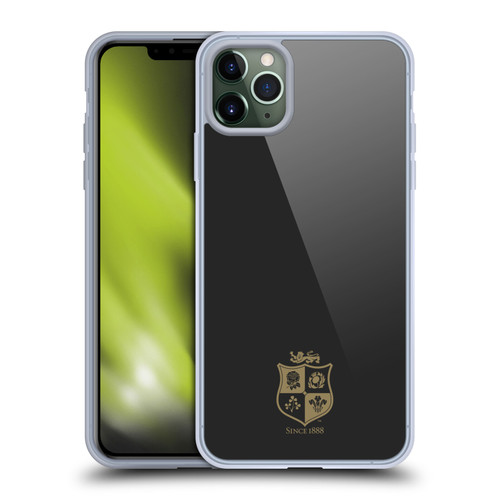 British and Irish Lions Badge Black & Gold Soft Gel Case for Apple iPhone 11 Pro Max
