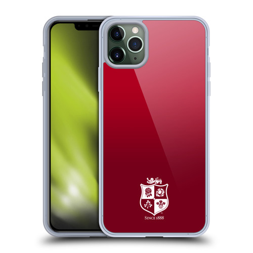 British and Irish Lions Badge Gradient Mono Soft Gel Case for Apple iPhone 11 Pro Max